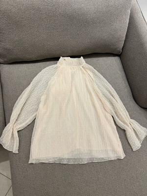 Zara blouse like new, beige, size S