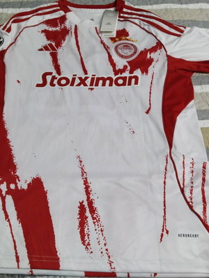 Olympiacos Replica Jersey 2025-2026 new with Daniel Podence and Champions League patch