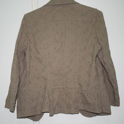 Calvin Klein Jeans women's jacket 100% cotton like new, olive