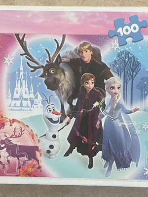Frozen 2 children's puzzle used, 100 pieces
