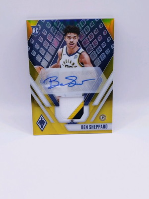 Panini Phoenix Ben Sheppard Gold Rookie Patch Auto Card 04/10 like new