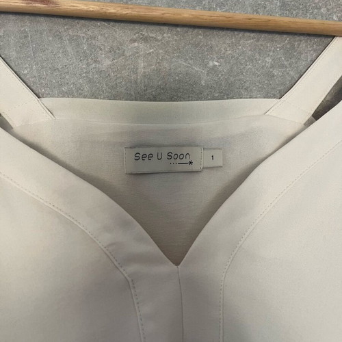 See U Soon women's top like new, beige, size S