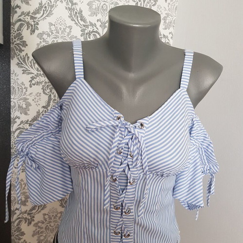 Guess bustier new, women's blouse size XS colorful