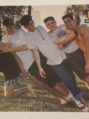 NKOTB Poster from magazine BLEK In good condition Price 4 Euros