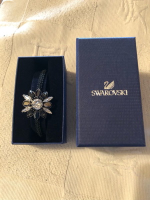 Swarovski by Shourouk black crystal bracelet like new