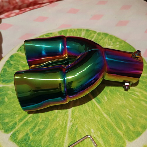 Dual Exhaust Tip Heart Shape Design Brand New