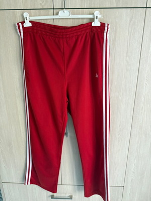 Adidas vintage red straight-leg tracksuit used size medium