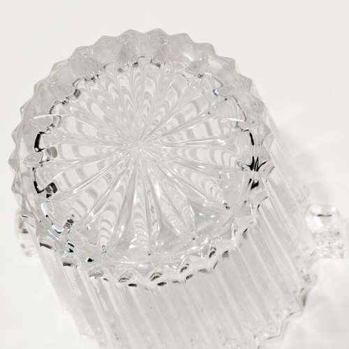 Vintage sixties crystal ice bucket used