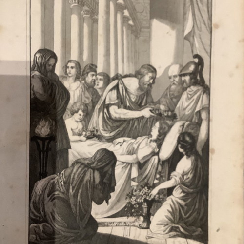Pericles Crowning His Dead Son Chalcography used