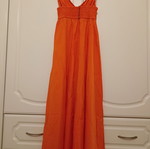 Zara orange summer dress Small new, 100% cotton