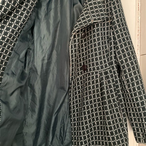 Attrattivo checked coat like new, size M, green
