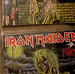  2 δίσκοι βινυλίου Iron Maiden πρώτες εκδόσεις ελληνικές EMI iron maiden , killers