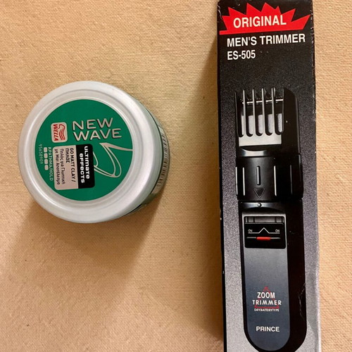 Trimmer hair clipper new with free Wella hair gel