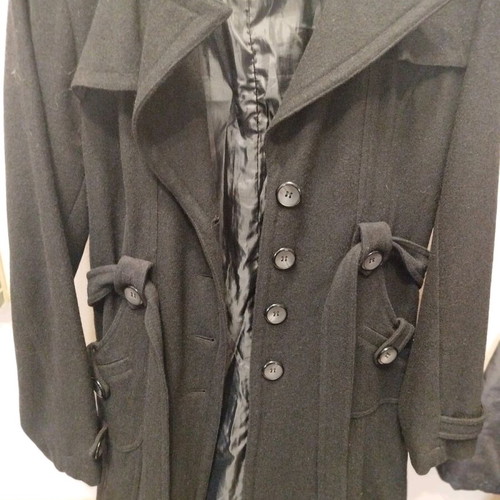 Moritz black coat like new, size M