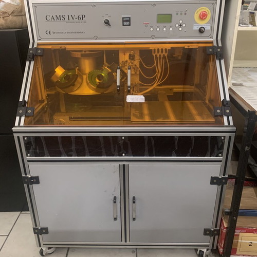 CAMS 1V-6P motif rhinestone machine used, 6 colors, 4 sizes, 30x40 frame