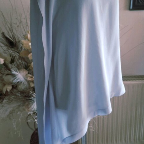 Karen Millen Silk Blouse New, Light Blue, Size XL
