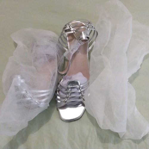 Migato sandals new, size 37, silver, 5 cm heel