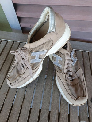 Hogan athletic shoes used, size 38.5, beige brown