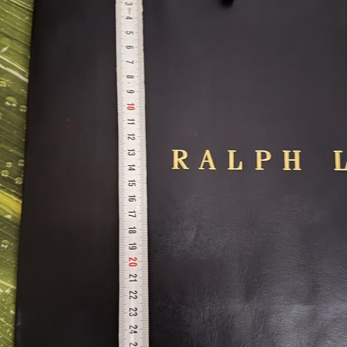 Ralph Lauren Large Hard Box like new with paper and ribbon