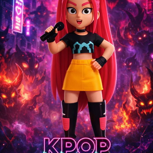 Kpop Demon Hunters Mira figure 20 cm new, 3D printed