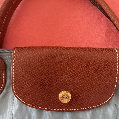Longchamp Le Pliage Original bag used, turquoise, large size