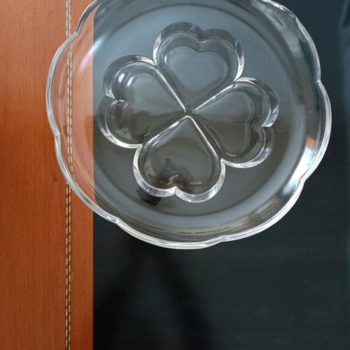 Glass platter like new, large 38 cm diameter