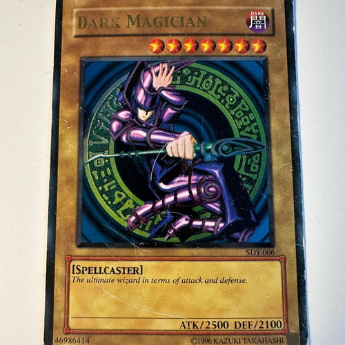 yugioh card dark magician sdy-006 Yu-Gi-Oh! - (SDY-006) - Starter Deck Yugi - Unlimited Edition allowing you to unleash its full potential during duels Yu-Gi-Oh YuGiOh Dark Magician SDY-006