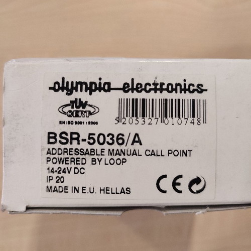Addressable fire alarm call point BSR 5036 new
