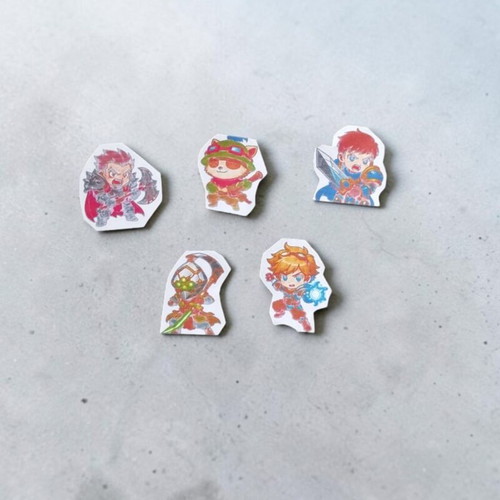 Set of 5 League of Legends stickers