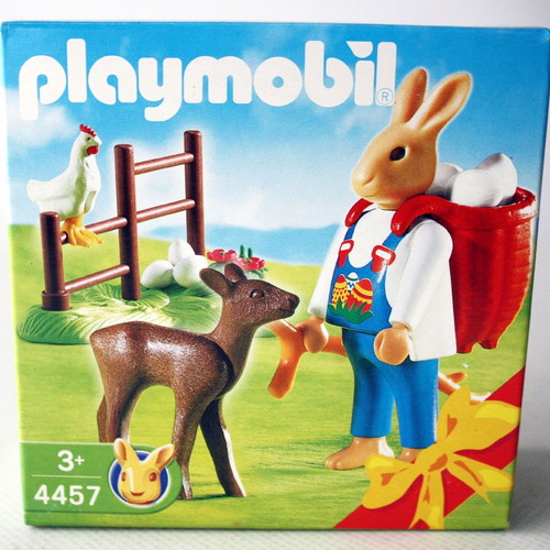Playmobil 4457 Easter Bunny with Backpack and Fawn new
