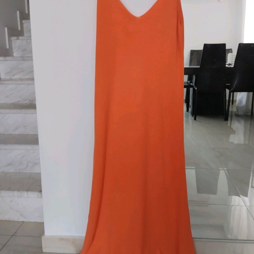 Dress with straps like new, orange, size M
