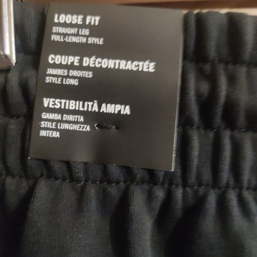 Adidas WZNE loose fit barrel pants, black, XS