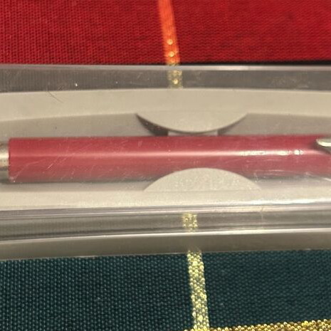 Parker roller ball new, burgundy with silver, blue ink