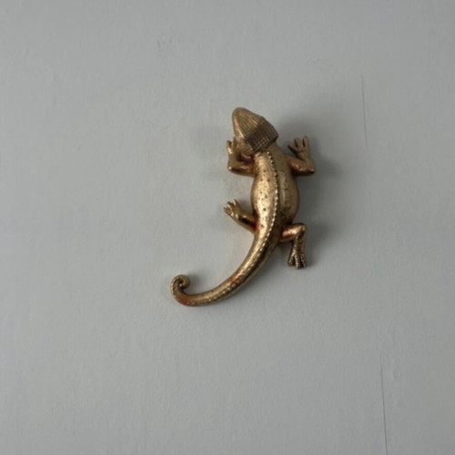 Gouden Lizard gold hagedis decoration like new
