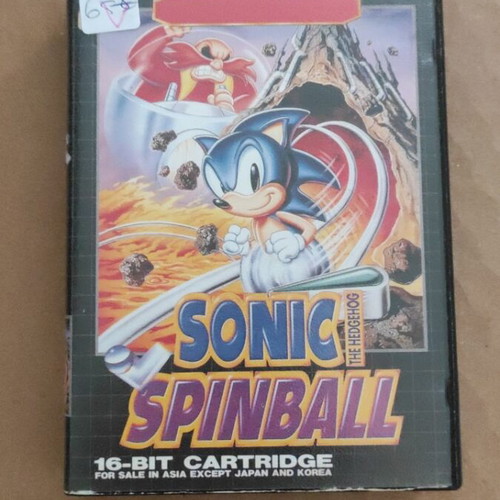 Sonic Spinball Sega game used