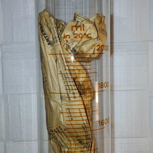 Kavalier vintage volumetric glass cylinder 2000 ml, 52 cm, new