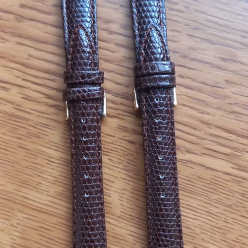 Orient handmade leather watch straps brown, new