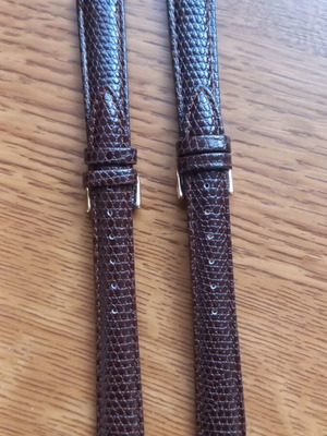 Orient handmade leather watch straps brown, new