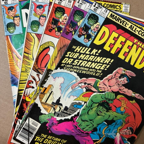 Marvel Comics The Defenders 5 issues set like new, vintage English