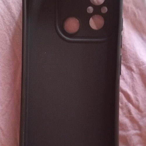 Redmi 12C case new, black with pink flowers