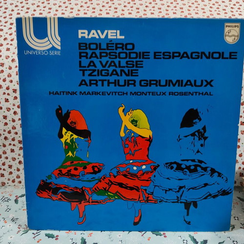 Ravel classical vinyl record used, Bolero and other compositions