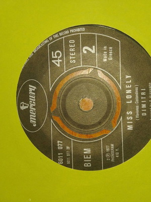 Dimitri Memories And Dreams / Miss Lonely vinyl used, pop