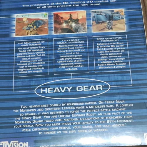 Heavy Gear PC game sealed big box