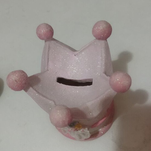 Children's piggy bank princess crown