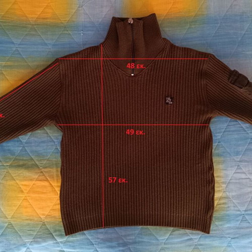 Turtleneck Sweater with Zipper size S like new, khaki green