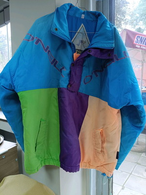 Vintage O'neill jacket refurbished, size Large, multicolor