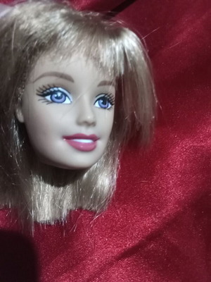 Barbie head used, collector's item