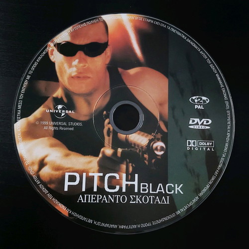 Pitch Black DVD like new, science fiction horror movie with subtitles
