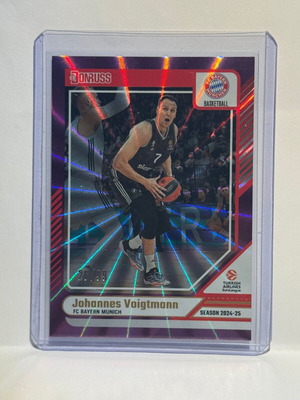 2024-25 Panini Donruss Euroleague Johannes Voigtmann #87 Purple Lazer /99