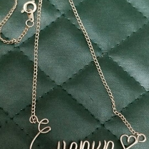 Name necklace Irini used handmade